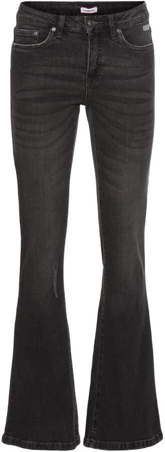 KangaROOS 5-pocket jeans uitlopende pijp used-wassing normale taillehoogte - Foto 5