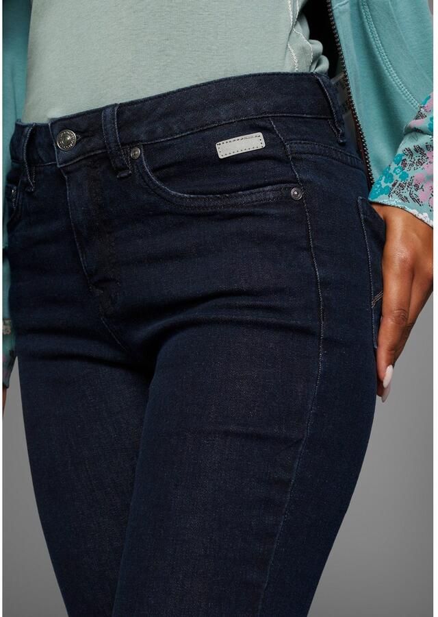 KangaROOS 5-pocket jeans uitlopende pijp used-wassing normale taillehoogte