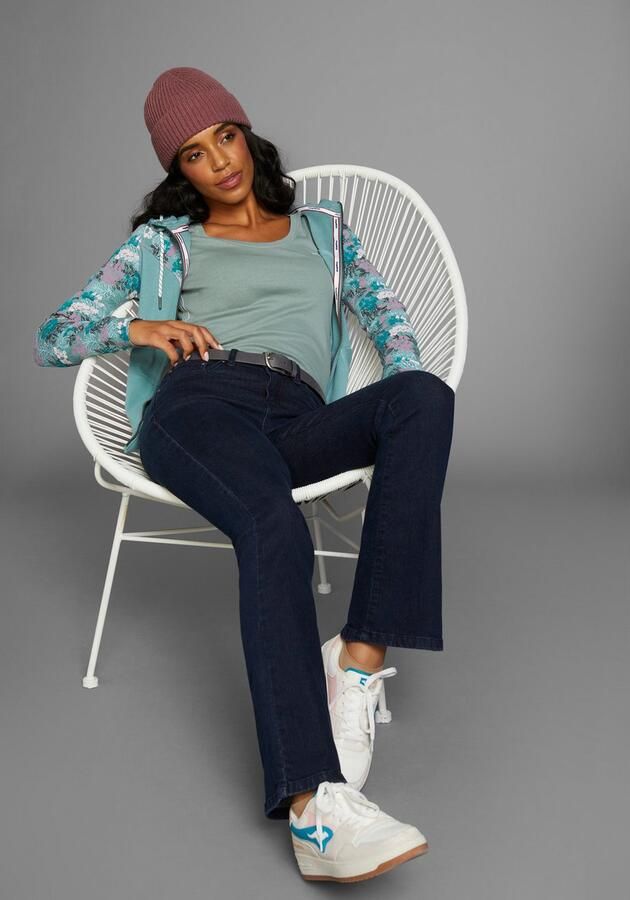 KangaROOS 5-pocket jeans uitlopende pijp used-wassing normale taillehoogte - Foto 4