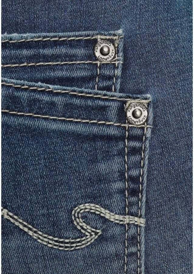 KangaROOS 7 8 jeans Culotte jeans rechte pasvorm modieuze slijtage-effecten normale taille - Foto 2