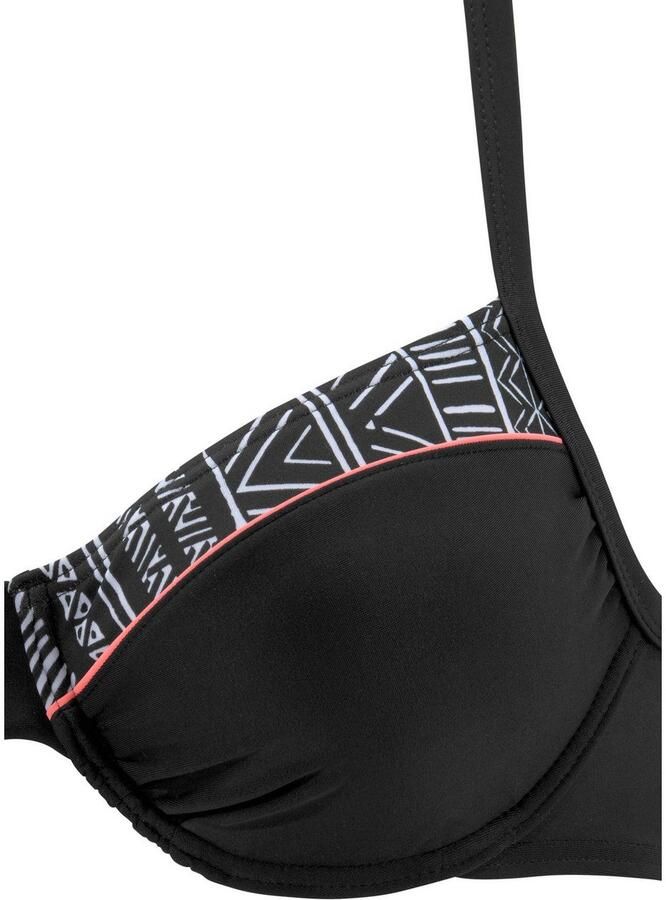 KangaROOS Beugelbikini met modieuze print verstelbare bandjes