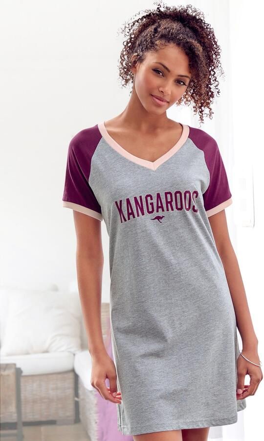 KangaROOS Big-shirt met contrastkleurige raglanmouwen - Foto 6