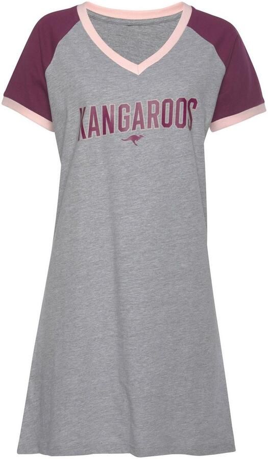 KangaROOS Big-shirt met contrastkleurige raglanmouwen - Foto 3