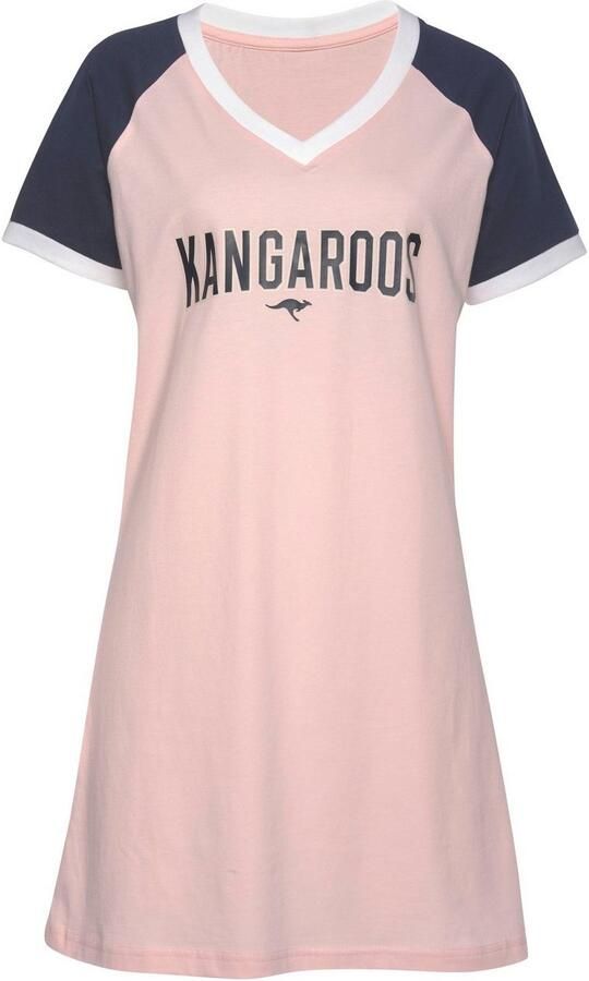 KangaROOS Big-shirt met contrastkleurige raglanmouwen - Foto 3