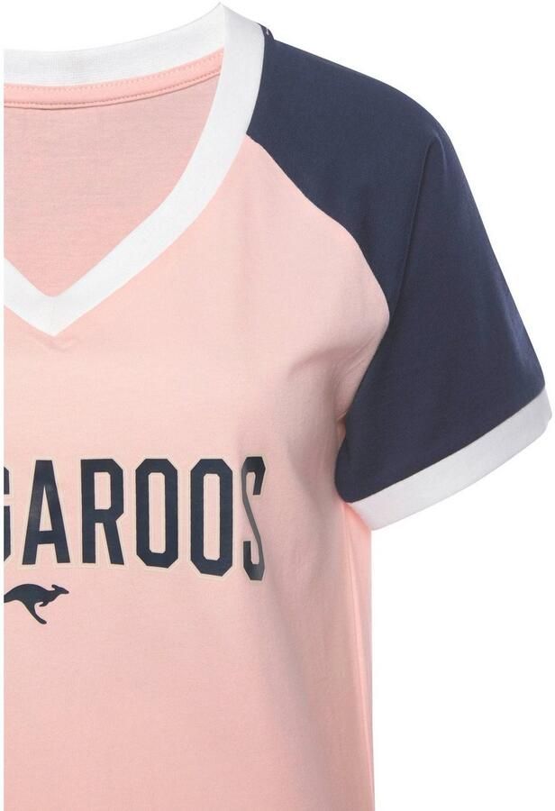 KangaROOS Big-shirt met contrastkleurige raglanmouwen - Foto 2