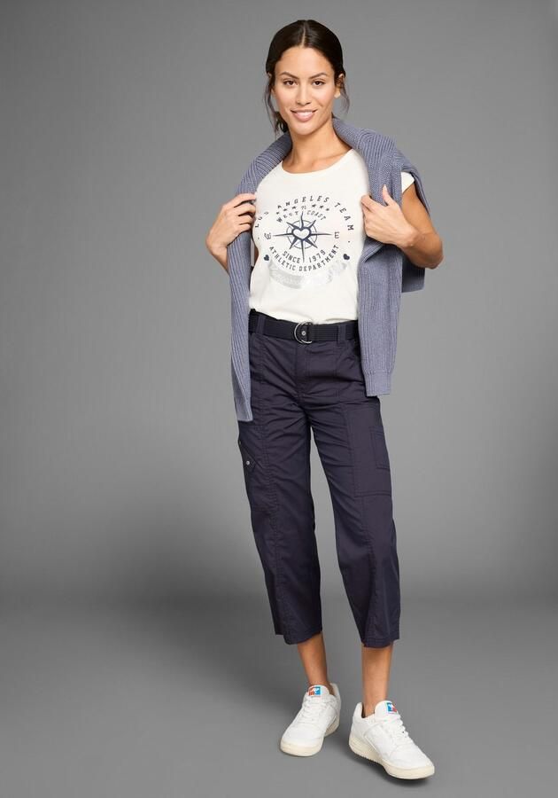 KangaROOS Shirt met print Korte mouwen figuurvolgende snit met metallic-print - Foto 2