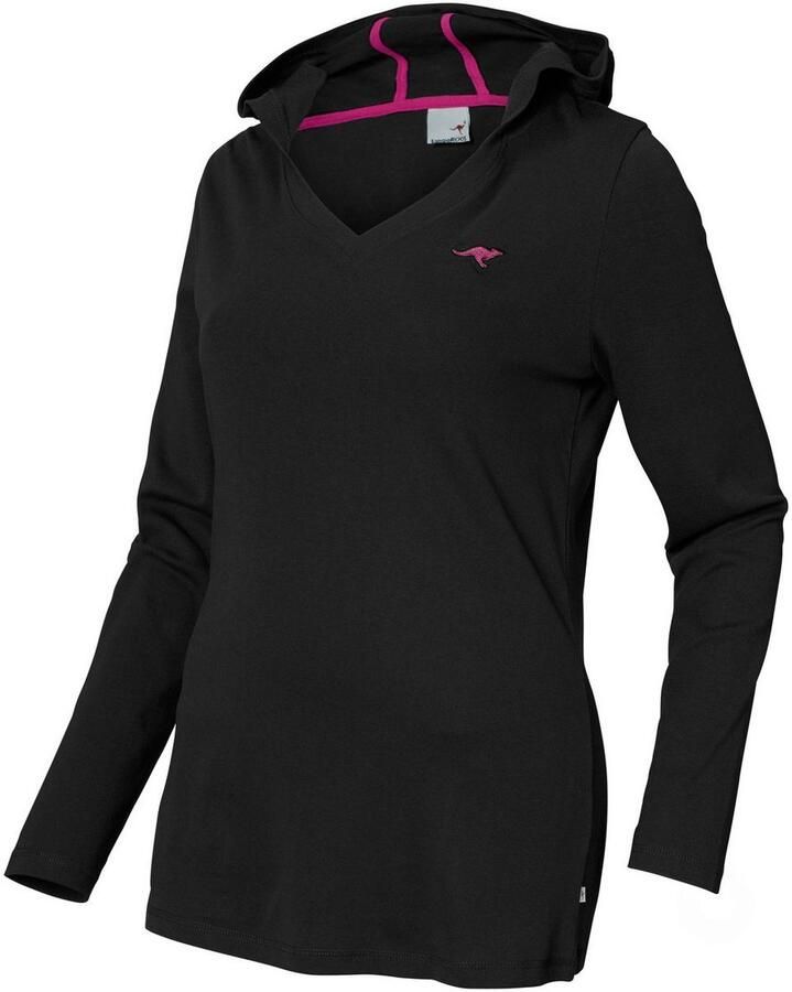 KangaROOS Capuchonshirt Lange mouw V-hals van 100% katoen grote maten