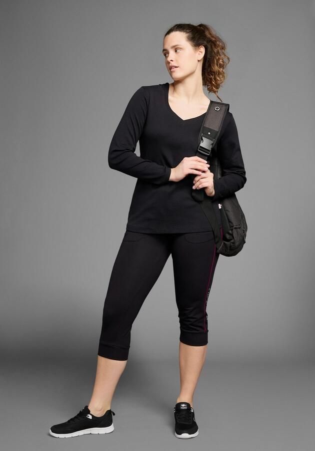 KangaROOS Capuchonshirt Lange mouw V-hals van 100% katoen grote maten - Foto 6