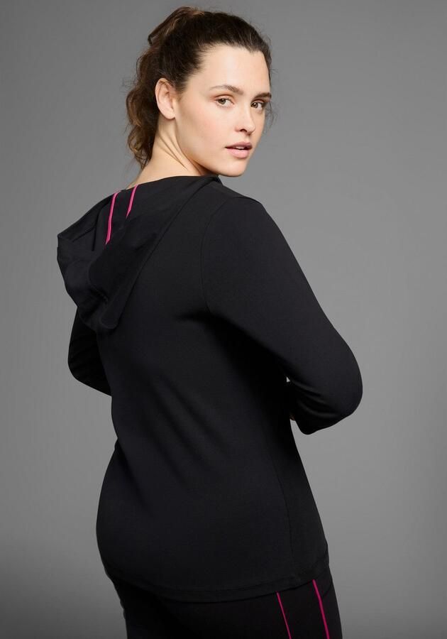 KangaROOS Capuchonshirt Lange mouw V-hals van 100% katoen grote maten - Foto 7