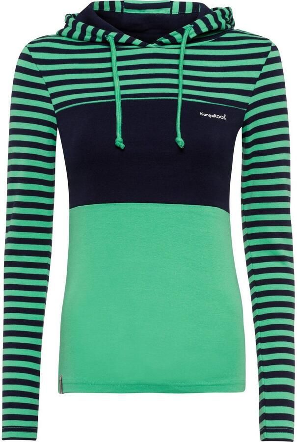 KangaROOS Capuchonshirt Lange mouwen zeer figuurvolgend met colourblocking-look - Foto 5