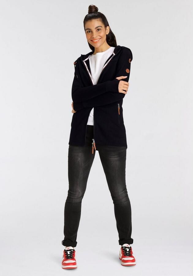 KangaROOS Capuchonsweatvest gemaakt van bijzonder zachte en dikke franse terry stof - Foto 6