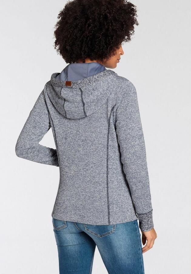 KangaROOS Capuchonsweatvest gemaakt van zacht fleece in een tweekleurig design - Foto 3