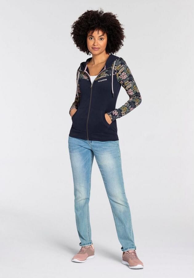 KangaROOS Capuchonsweatvest met bloemenprint - Foto 5