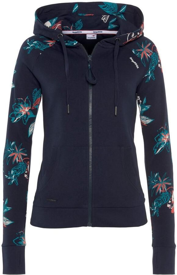 KangaROOS Capuchonsweatvest met bloemenprint in hawaï-look - Foto 7