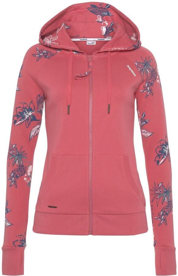 KangaROOS Capuchonsweatvest met bloemenprint in hawaï-look - Foto 8