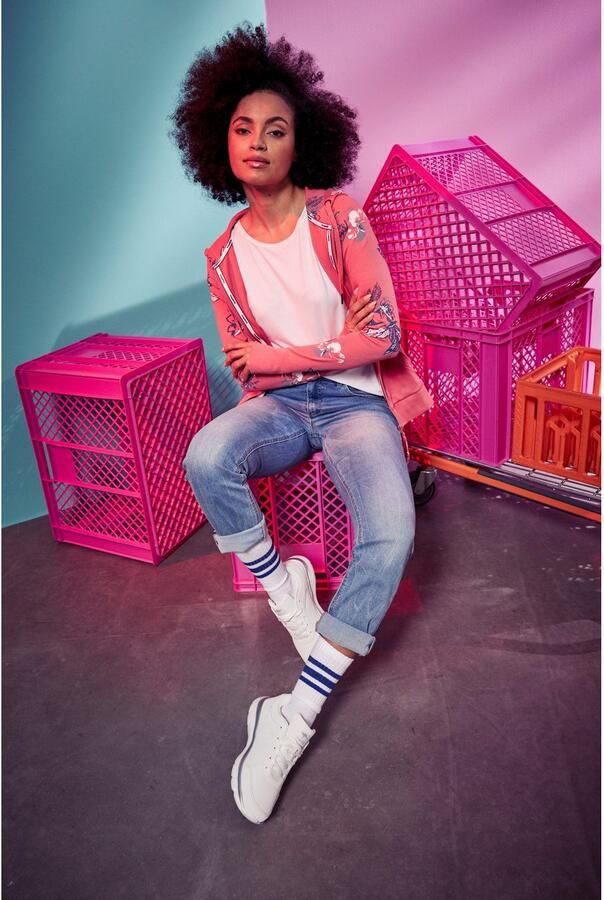 KangaROOS Capuchonsweatvest met bloemenprint in hawaï-look - Foto 7