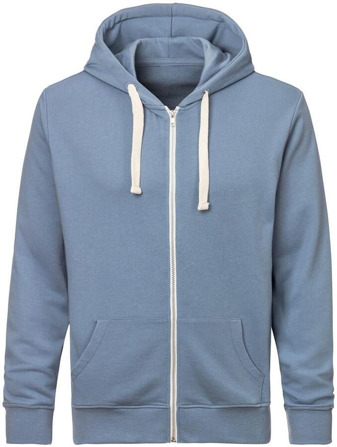 KangaROOS Capuchonsweatvest met capuchon contrasterende rits en contrasterende banden