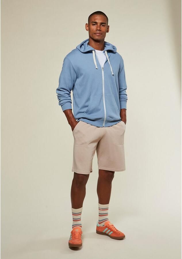 KangaROOS Capuchonsweatvest met capuchon contrasterende rits en contrasterende banden - Foto 3