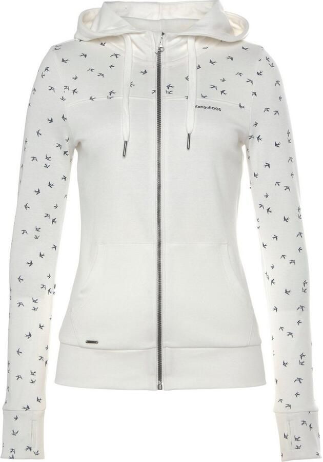 KangaROOS Capuchonsweatvest met filigraan print - Foto 5