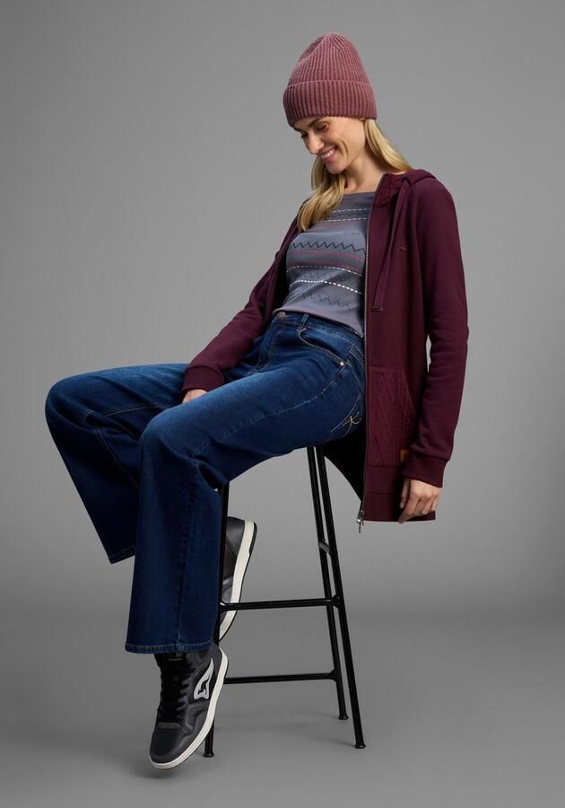 KangaROOS Capuchonsweatvest met kabelmotiefdetails - Foto 4