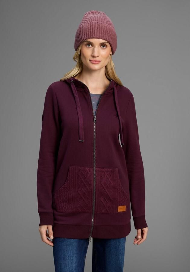 KangaROOS Capuchonsweatvest met kabelmotiefdetails - Foto 8