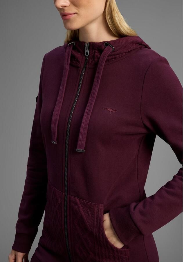 KangaROOS Capuchonsweatvest met kabelmotiefdetails - Foto 2