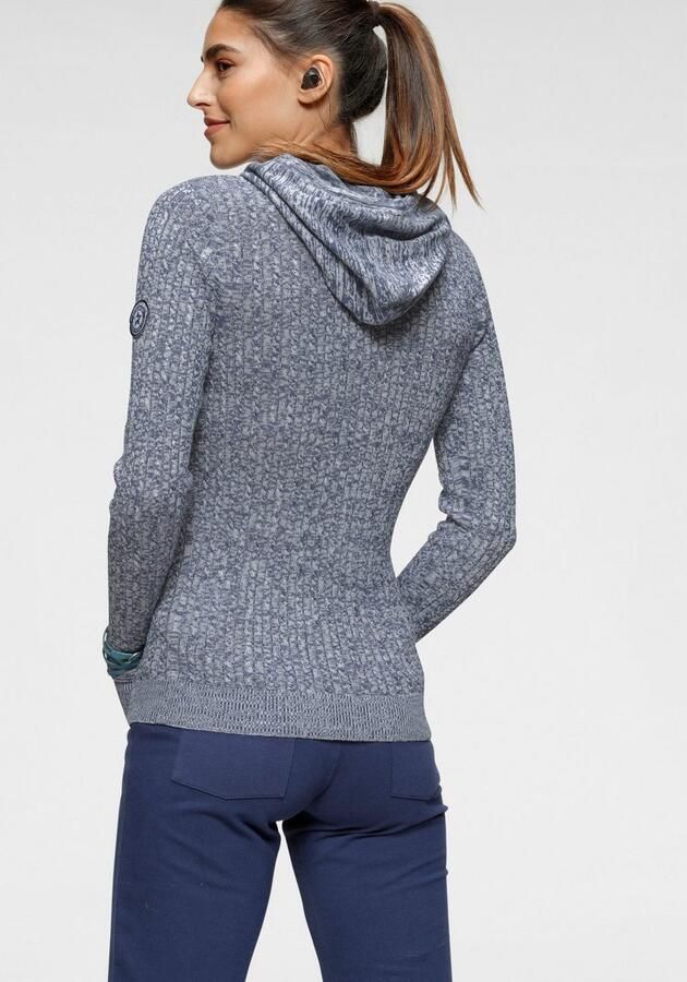 KangaROOS Capuchontrui in fijn kabelbreisel-design - Foto 5