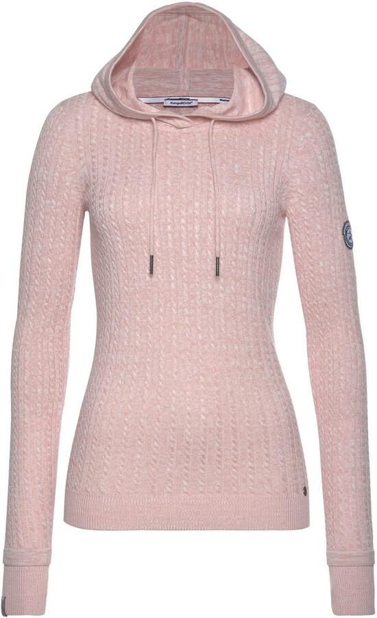 KangaROOS Capuchontrui in fijn kabelbreisel-design - Foto 9