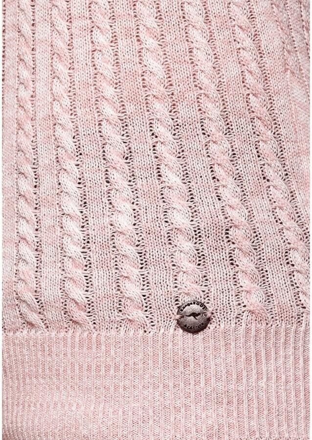 KangaROOS Capuchontrui in fijn kabelbreisel-design