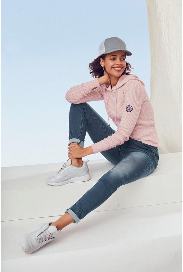 KangaROOS Capuchontrui in fijn kabelbreisel-design - Foto 8