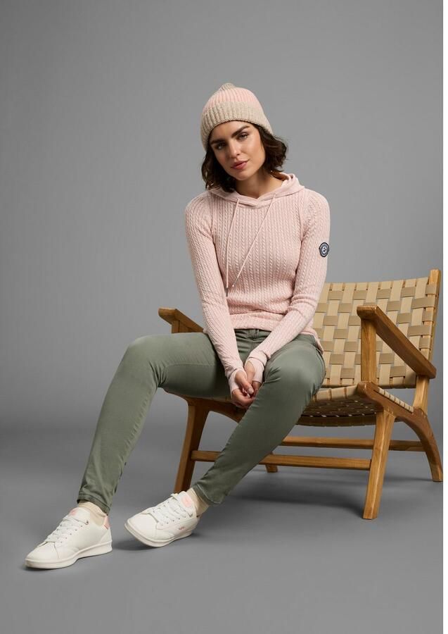 KangaROOS Capuchontrui in fijn kabelbreisel-design - Foto 3