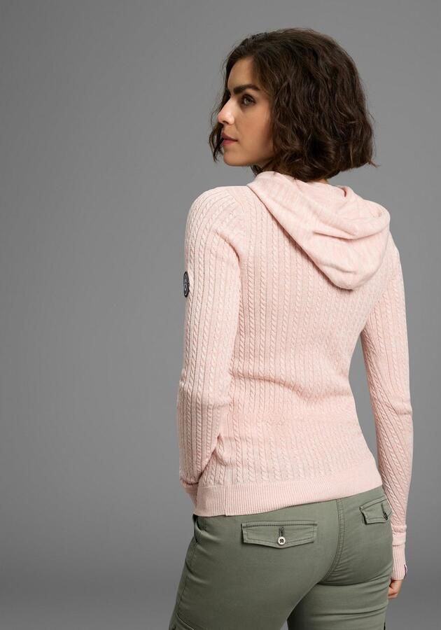 KangaROOS Capuchontrui in fijn kabelbreisel-design - Foto 4