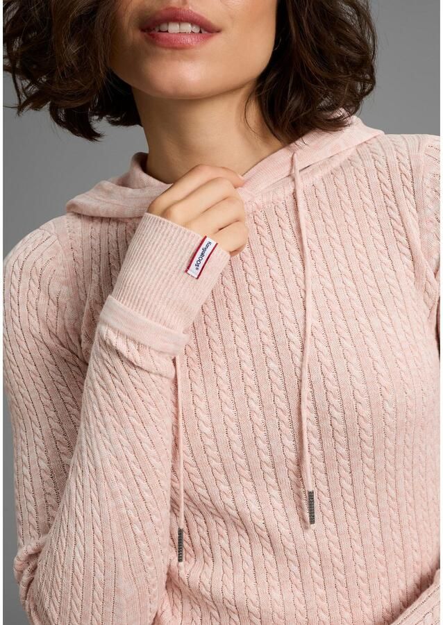 KangaROOS Capuchontrui in fijn kabelbreisel-design - Foto 2