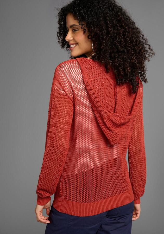 KangaROOS Capuchontrui met bijzonder breimotief - Foto 2