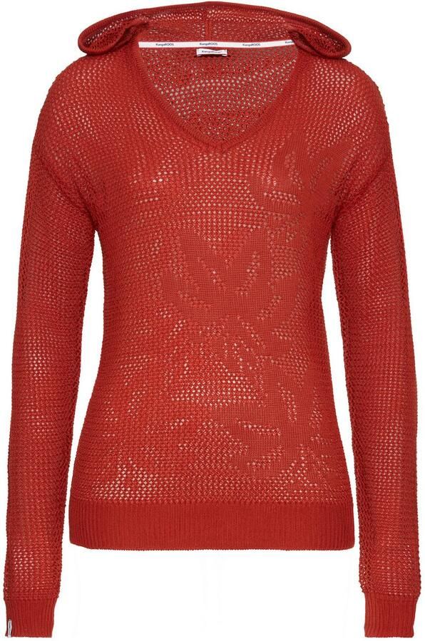 KangaROOS Capuchontrui met bijzonder breimotief - Foto 5