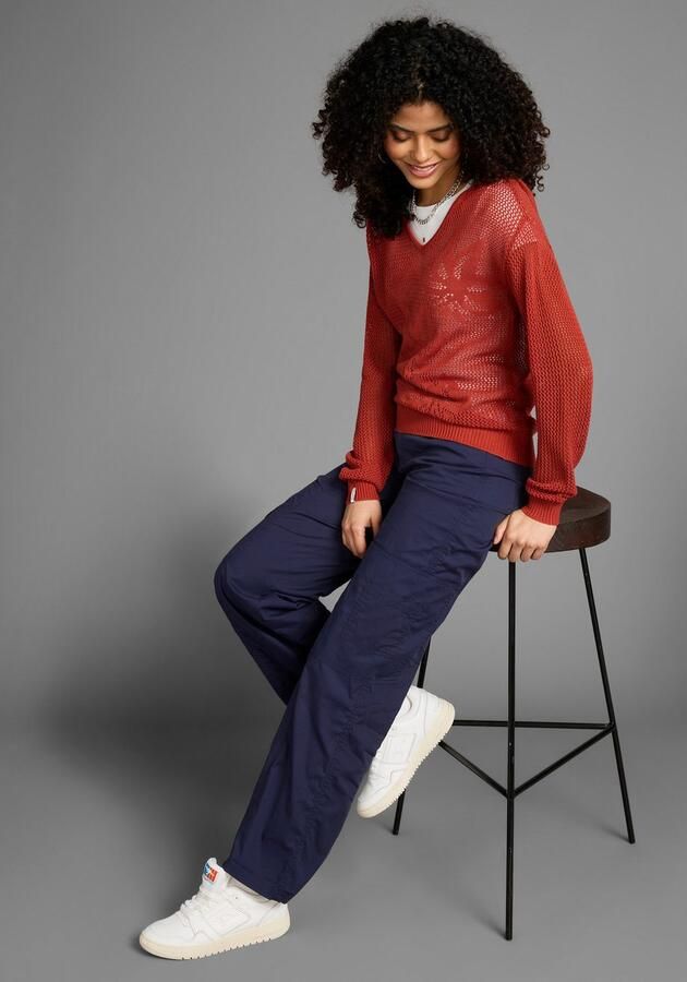 KangaROOS Capuchontrui met bijzonder breimotief - Foto 4