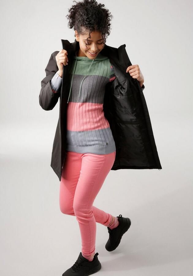 KangaROOS Capuchontrui met trendy colorblocking in verschillende streepbreedtes - Foto 7