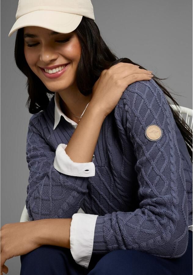 KangaROOS Capuchontrui van vlechtbrei