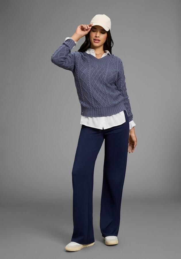 KangaROOS Capuchontrui van vlechtbrei - Foto 3