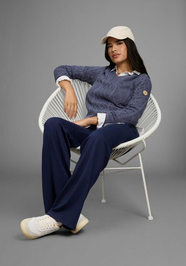 KangaROOS Capuchontrui van vlechtbrei - Foto 4