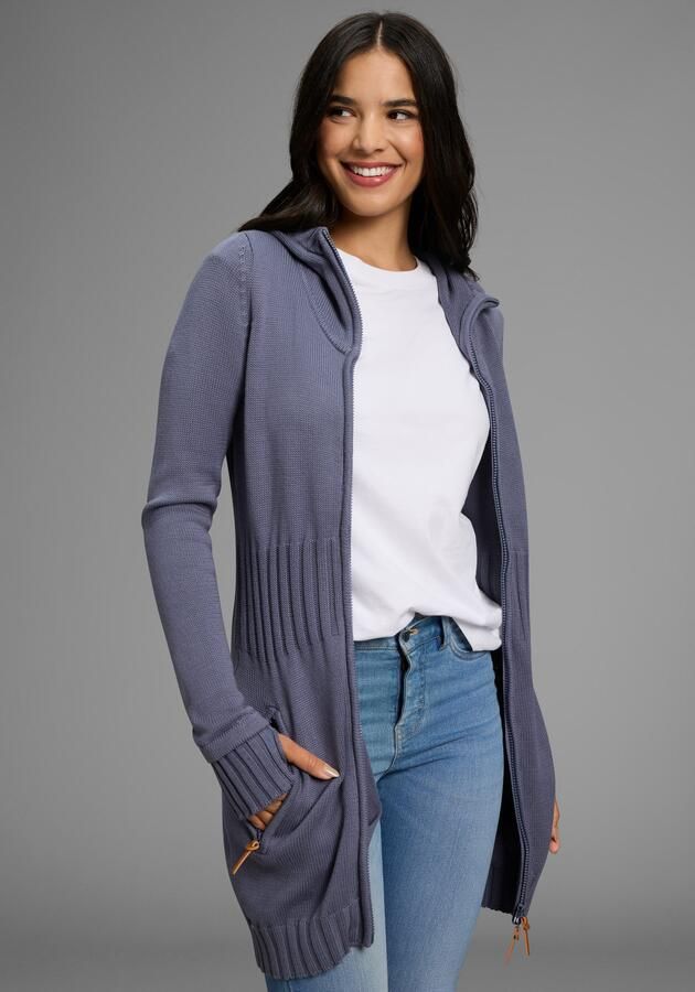 KangaROOS Capuchonvest in flatterende lange vorm - Foto 6