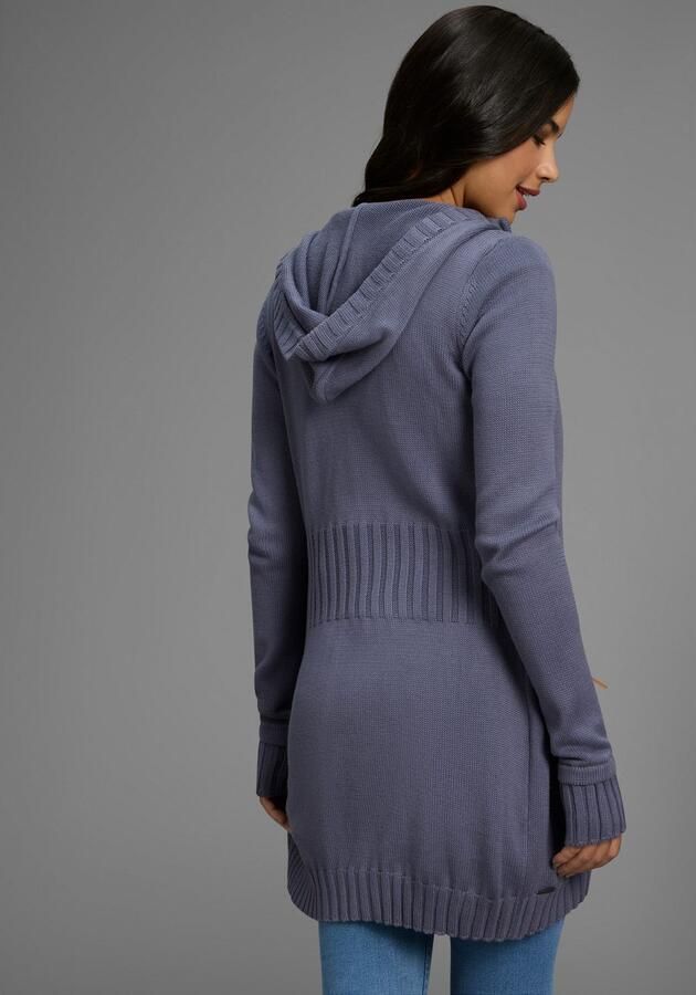 KangaROOS Capuchonvest in flatterende lange vorm - Foto 2