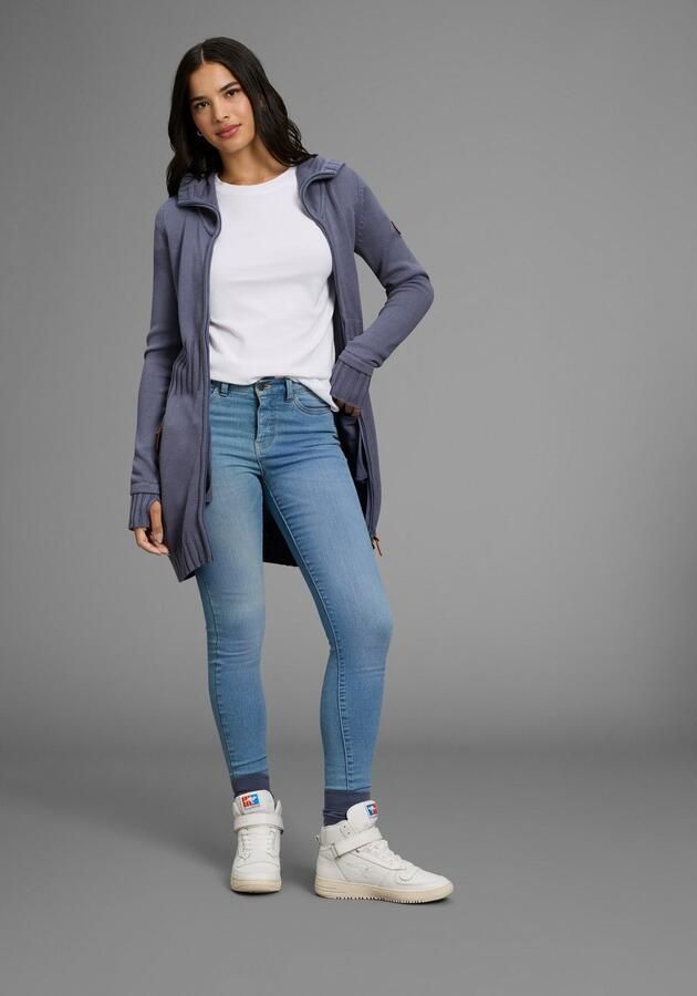 KangaROOS Capuchonvest in flatterende lange vorm - Foto 3