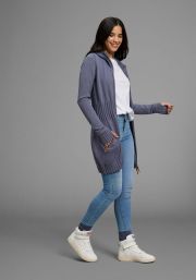 KangaROOS Capuchonvest in flatterende lange vorm - Thumbnail 4
