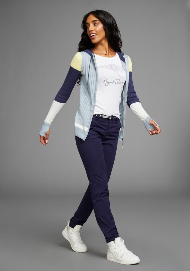 KangaROOS Capuchonvest met colorblock grote maten - Foto 3