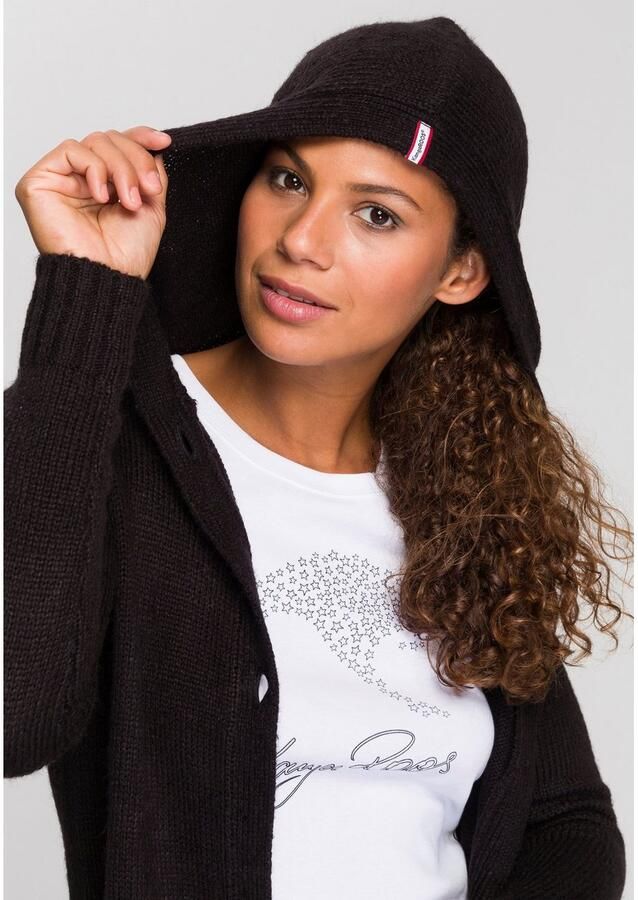 KangaROOS Capuchonvest met opgestikte zakken en brede ribboorden