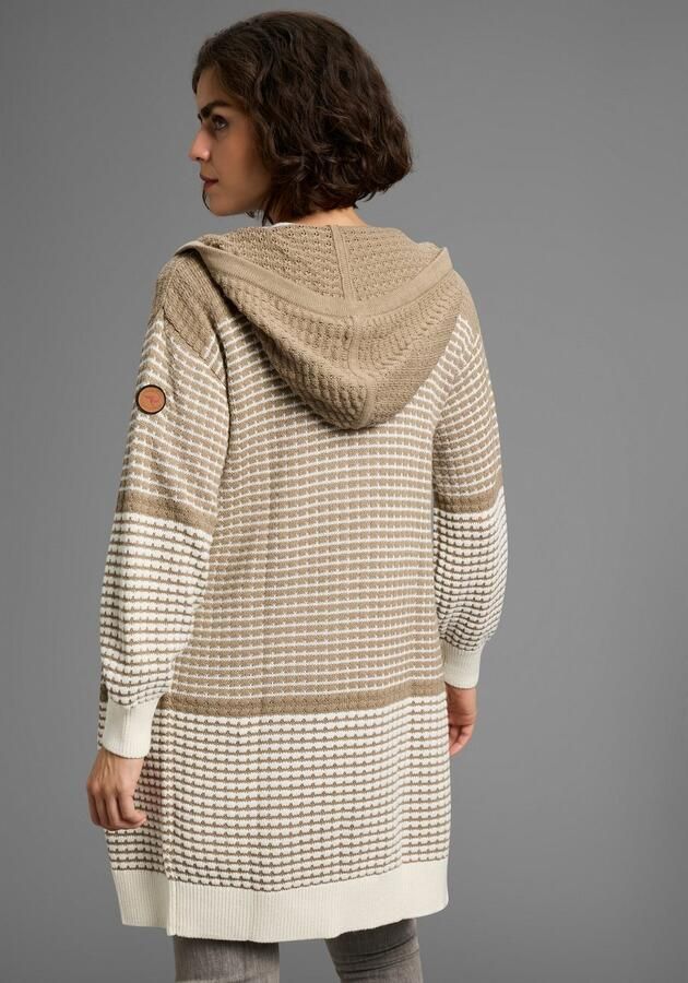 KangaROOS Capuchonvest met trendy breipatroon - Foto 2