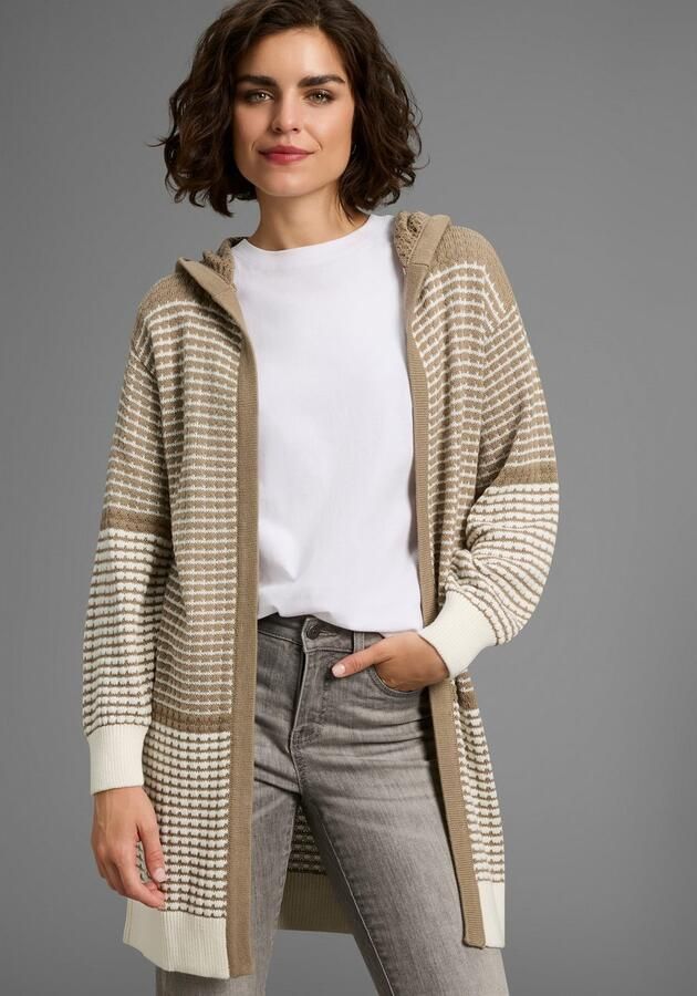 KangaROOS Capuchonvest met trendy breipatroon - Foto 3