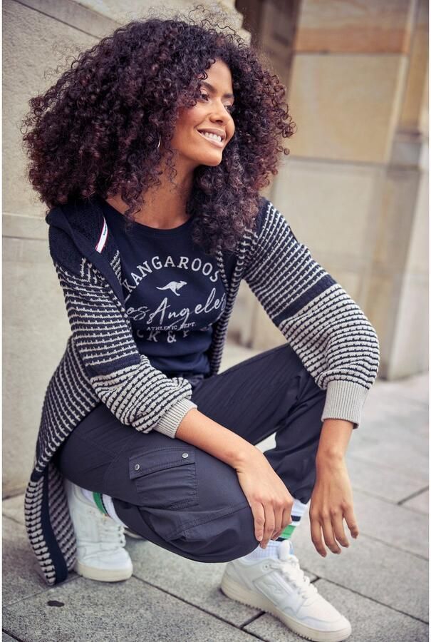 KangaROOS Capuchonvest met trendy breipatroon - Foto 5