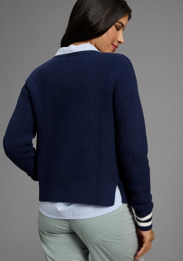 KangaROOS Cardigan in college-look kort en boxy gesneden - Foto 2